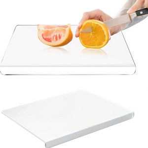 Acrylic Cutting Boards for Kitchen Counter 18 x 16in Clear Cutting Board with Lip Multi-Functional Transparent Chopping Board - 1 of 4