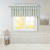 MAYEERTY 50x26" Lightweight Faux Silk Valance With Beads White - 4 of 4