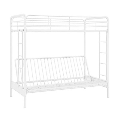 bunk bed white metal