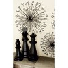 Metal Starburst Wall Decor with Crystal Embellishments Set of 3 Black - Olivia & May: Modern Vertical Art Display - 2 of 4