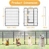 Gulches 40in H x 32in W x 32in D FlexPen Black 16 Panel 1 Pack Dog  Livestock Supplies Product type - 2 of 4