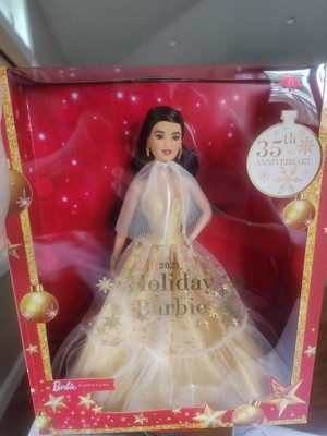 Barbie 13 Signature 2023 Holiday Collector Doll With Golden Gown And Black  Hair : Target