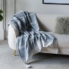 KTMBDW Striped Collection Cotton Throw Blanket Set of 2, 50x60 Inch - 3 of 4