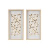2pc Aurelian Emblem Framed Capiz Shadowbox Set Natural/Gold - Madison Park: Coastal Wall Decor, Ocean Art, Beige Frame - 2 of 4