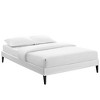 Modway Sharon Vinyl Bed Frame with Squared Tapered Legs, Full, White - 3 of 4