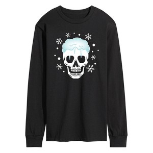 Men's - Instant Message - Frozen Skull Long Sleeve Graphic T-Shirt - 1 of 4
