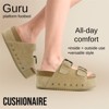 CUSHIONAIRE Women's Guru Genuine Leather footbed platform sandal with +Comfort, Wide Widths Available - 2 of 4