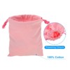 Unique Bargains 100% Cotton Reusable Washable Dust Drawstring Bags 12 Pcs - 3 of 4