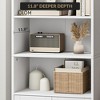 Tall Industrial Bookcase,  Large Bookcase with Doors&Storage Shelves, Freestanding Farmhouse Bookshelf, Home Storage for Living Room, Bedroom, Office - 4 of 4