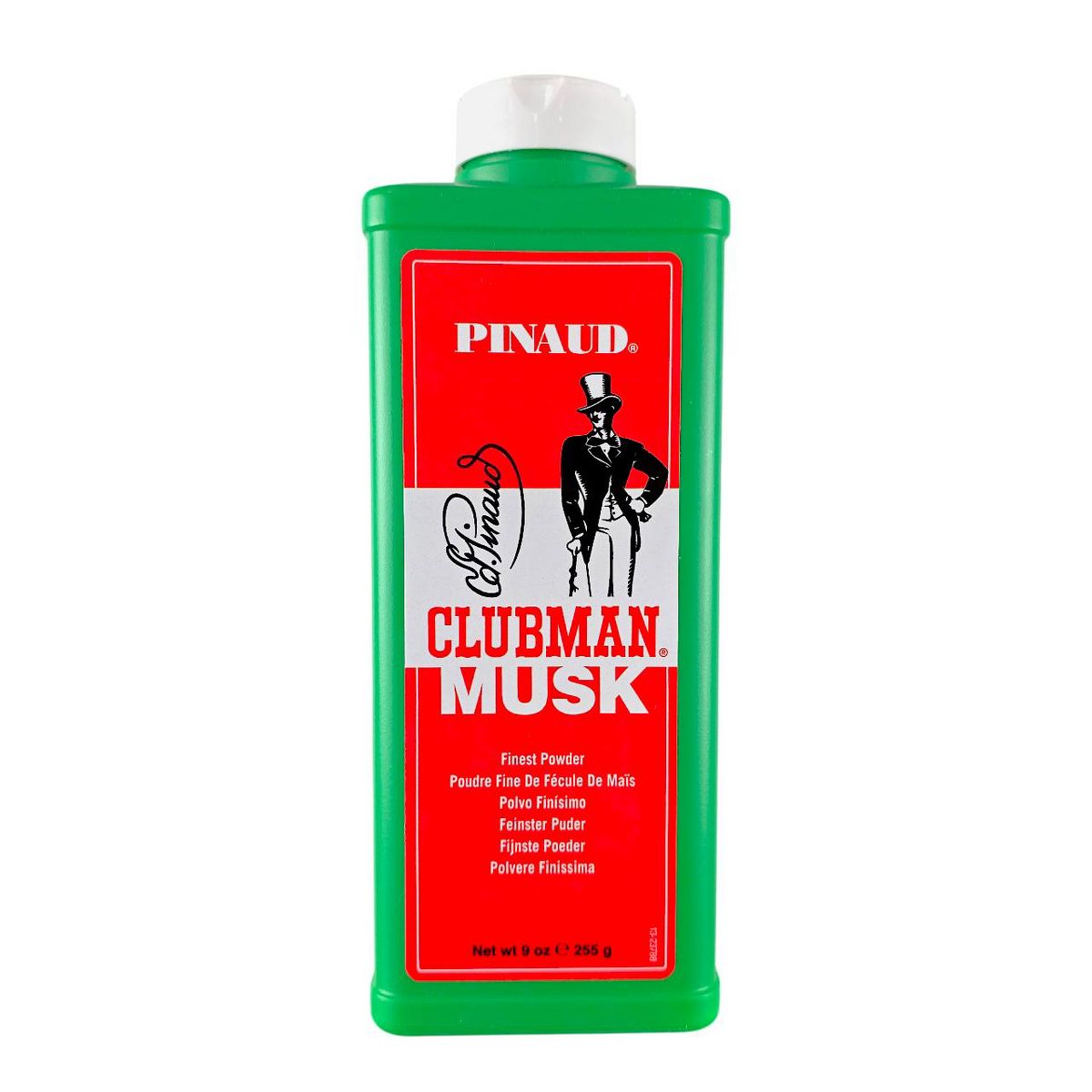 Pinaud Clubman By Pinaud Musk Finest Powder (9 oz) - Stay cool and command the room with a dash of classic barbershop musk