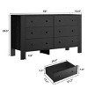 Whizmax 6 Drawer Dresser for Bedroom, Modern Double Dresser Organizer with Storage Drawers, Wooden Chests of Drawers for Bedroom, Hallway - 2 of 4