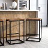 24/7 Shop At Home Fondaine Wooden Seat Counter Height Barstools Natural Oak - 4 of 4