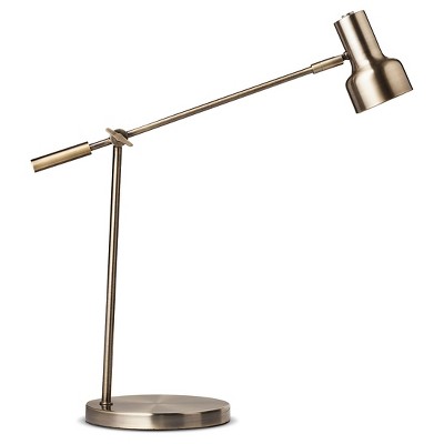 Cantilever Desk Lamp Brass (Includes LED Light Bulb) - Threshold™