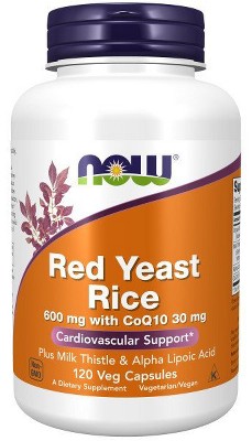 Red Yeast Rice 600 mg with CoQ10 30 mg by Now Foods  -  120 VegCap