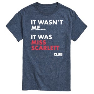 Men's - Clue - It Wasnt Me It Was Miss Scarlett Short Sleeve Graphic T-Shirt - 1 of 4