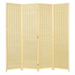 Costway 4 Panel Room Divider Screen Portable Folding 6 ft Partition Screen