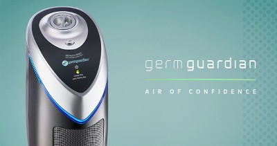 Germ Guardian Air Purifier with HEPA Filter and UVC Black: Germicidal UV, Carbon Filter, 3 Settings, 500-800 sq. ft. Coverage - Thumbnail 2
