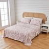 Winter Floral Brushed Microfiber Sheet Set - Great Bay Home - 2 of 4