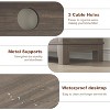 Farmhouse TV Stand for 63 Inch TV,Entertainment Center with Adjustable Shelves and Cabinet Doors, Living Room Media Console - 3 of 4