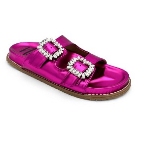 Women's Stellar Rhinestone Buckle Slides - Not Rated - 1 of 4