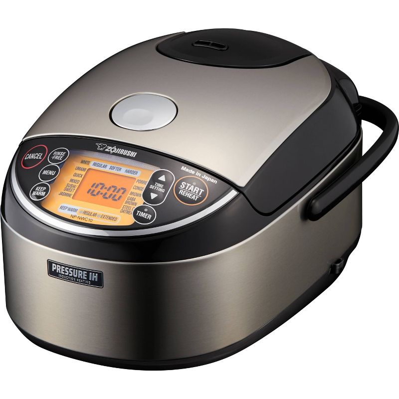 Zojirushi NP-NWC10XB Pressure Induction Heating Rice Cooker &#38; Warmer 5.5 Cup (Uncooked), 1 of 9