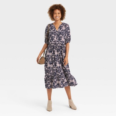 Navy Floral Dress : Target