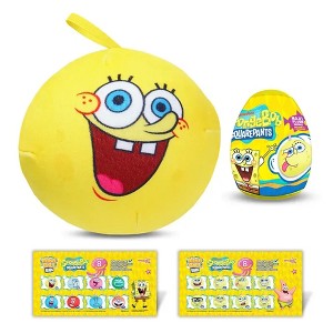 Miraball Bibi, SpongeBob Surprise Egg Capsules with Memory Foam Expandable Plush Toys– 3.7" Soft Collectibles with Surprises Each – Pack of 3 - 1 of 4