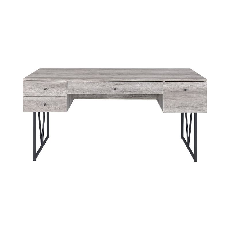 Coaster Home Furniture Analiese Industrial 4 Drawer Home Office Writing Desk, Grey Driftwood Finish, 2 of 7