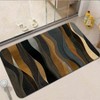 Chery Life Mat Abstract Gold & Black Flowing Wave Area Mat, Door Floor Mat, Non Slip, Water Absorbing - 4 of 4