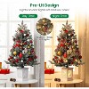 3ft Pre-Lit Artificial Christmas Tree with 78 Multicolor LED Lights, 8 Modes, Battery Operated, Xmas Home Decor - 3 of 4