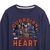 Boys' - Marvel - Guardian Of Your Heart Valentine Long Sleeve Graphic T-Shirt - 2 of 4