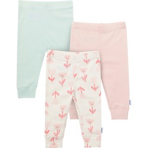 Onesies Brand Baby Girls' 3-Pack Active Pants - 1 of 4