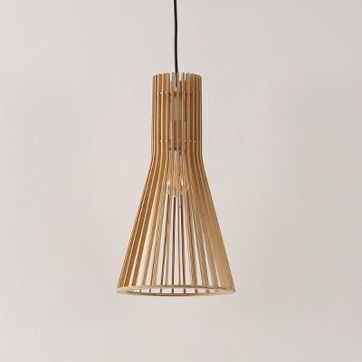 Sonjay 10" Extendable LED Pendant in Natural Brown