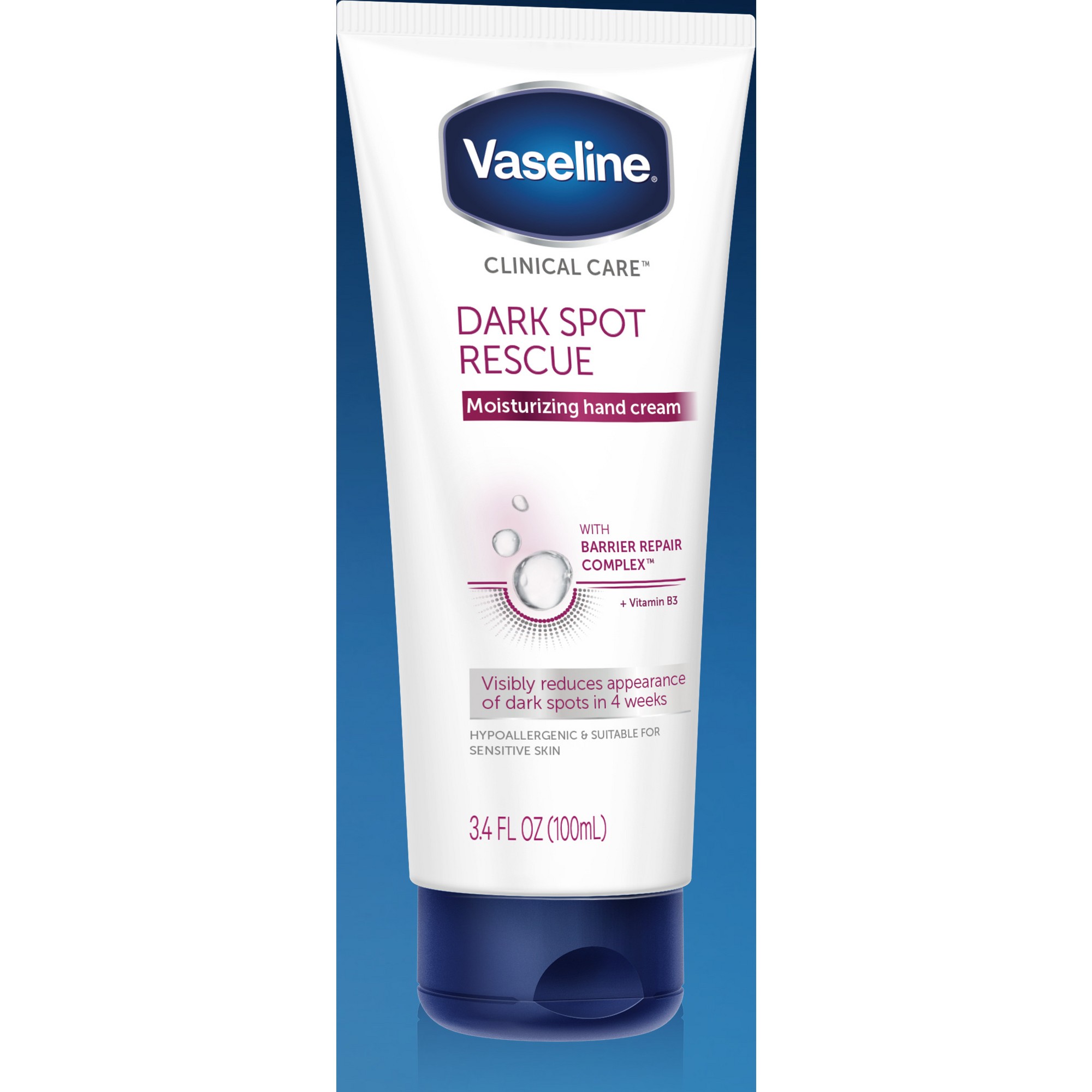 Vaseline Clinical Care Dark Spot Rescue Moisturizing Hand Cream, 3.4 Fl Oz (100 Ml) thumbnail