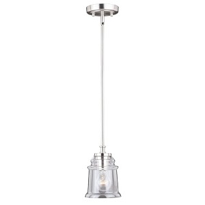 Vaxcel Toledo 1 - Light Pendant in  Satin Nickel - 1 of 4