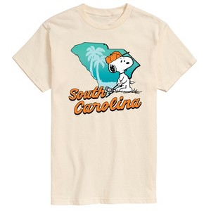 Men's - Peanuts - South Carolina Snoopy Golf Short Sleeve Graphic T-Shirt - 1 of 4