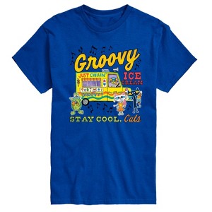 Men's - Pete the Cat - Groovy Ice Cream Truck Men's Short Sleeve Graphic T-Shirt Short Sleeve Graphic T-Shirt - 1 of 4
