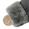 Britt's Knits Warm Knit Mittens with Plush Lining and Texting Fingertip for Women One Size - 2 of 2