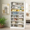 Lirago White 9-Tier Shoe Cabinet E1 Particle Board 31.5x11.8x70.86 Holds 40-45 Pairs Shoes Storage Rack - 2 of 4