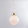 Mitzi Beverly 1 - Light Pendant in  Aged Brass Opal Glossy Shade - 4 of 4
