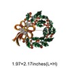 Unique Bargains Christmas Brooches QT71 Alloy Dripping Wax Multicolor 1.97"x2.17" 1 Pc - 3 of 4