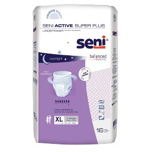 Seni Active Super Plus Incontinence Underwear, Overnight Absorbency, Unisex - 1 of 4