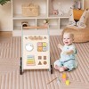 Wooden Toddler Push Walker  Educational Toy w/ Xylophone & Flip Blocks Blue - 4 of 4