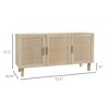 TIRAMISUBEST Natural Wood Sideboard Buffet Cabinet with Storage - Dining Room or Entryway Organizer - 3 of 4