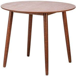 Nordlys 4-Person Black Solid Wood Dining Table Classic Style Dining Room - 1 of 4