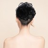 Unique Bargains Women's Nature Long Hair Wig Hair Clip 5.51inch Black 1 Pc - 3 of 4