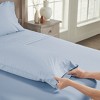 Luxury 600 Thread Count Pillowcases - 100% Cotton Sateen, Soft, Cool & Breathable by California Design Den - Blue, Standard / Queen Pillowcases - 3 of 4