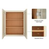 LOVMOR in Plywood Soft Close Kitchen Wall Cabinet with 2 Doors and Adjustable Shelves for Kitchen, Bathroom, Living Room,Study - 4 of 4