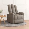 vidaXL Relaxation Recliner Chair with Taupe Fabric Upholstery, Modern Design; Comfortable Sponge and PP Cotton Filling - 2 of 4