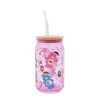 Silver Buffalo Care Bears Holiday Glass Tumbler With Bamboo Lid and Straw | Holds 16 Ounces - 2 of 4